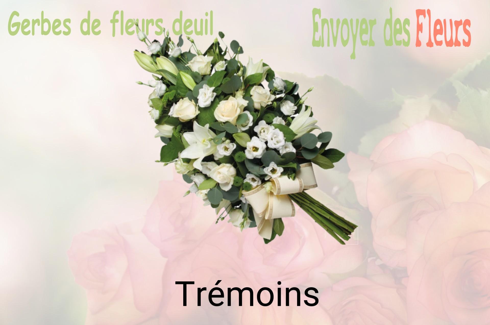 Gerbe de fleurs de deuil livrée à Trémoins